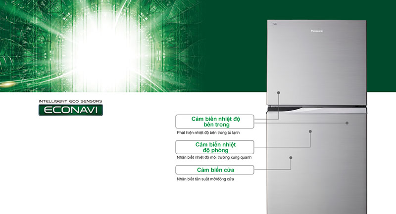 Tủ lạnh Panasonic 363 Lít Inverter NR-BD418GKVN (2 cửa)