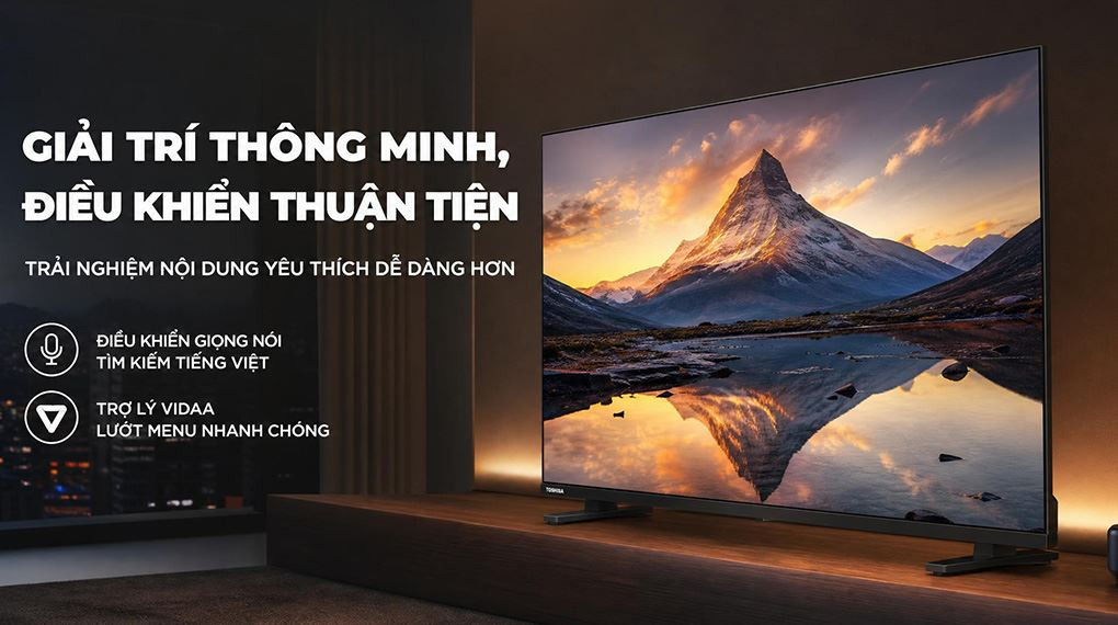giao diện VIDAA U9 và tính năng điều khiển giọng nói tiếng Việt