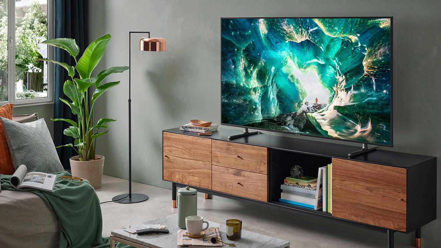 Smart Tivi 4K Samsung Premium UHD 55 inch RU8000 hiện đại