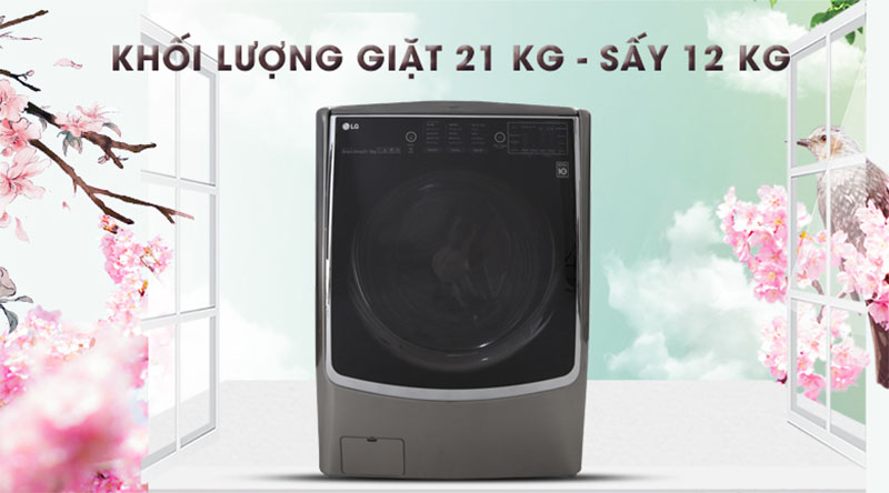 Máy Giặt LG Inverter 21kg (F2721HTTV) Lồng Ngang