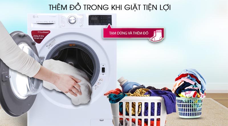 Máy Giặt LG Inverter 8.5kg (FC1485S2W) Lồng Ngang