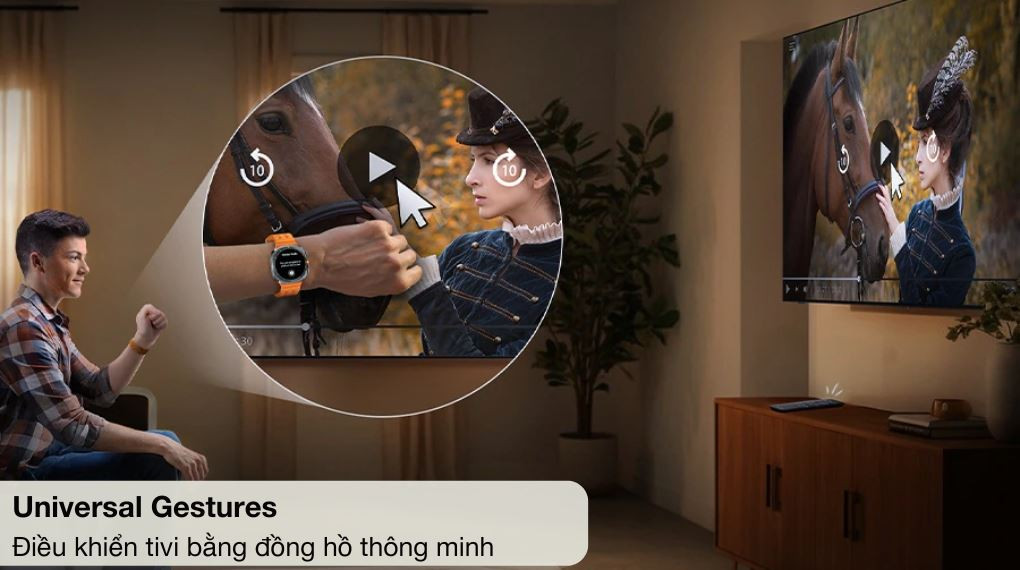 Smart Tivi OLED Samsung AI 4K 83 inch QA83S95F - Tiện ích