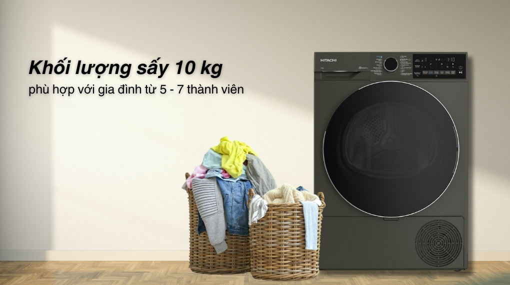 Khối lượng sấy quần áo TD-100XFVEM