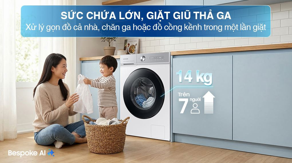 Khối lượng giặt máy giặt Samsung