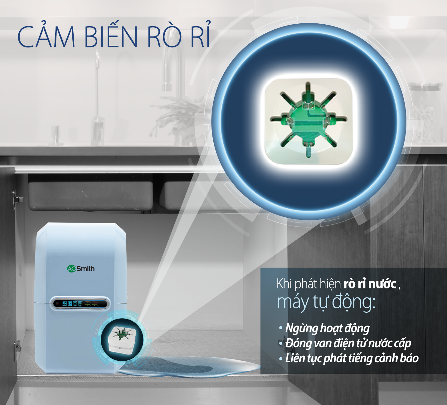 Máy lọc nước A.O.Smith A2 chính hãng