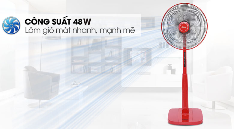 Quạt đứng Mitsubishi Electric (LV16 RV CY-RD) chính hãng