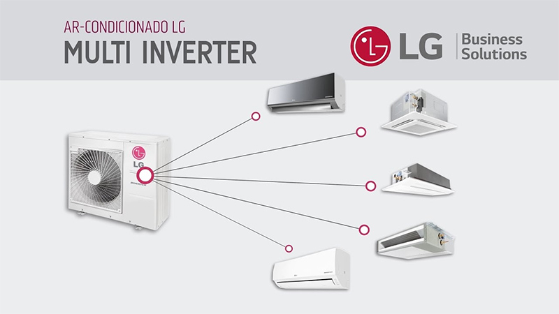 Dàn nóng điều hòa Multi LG Inverter 2 chiều 24.000 BTU (A4UW24GFA2)