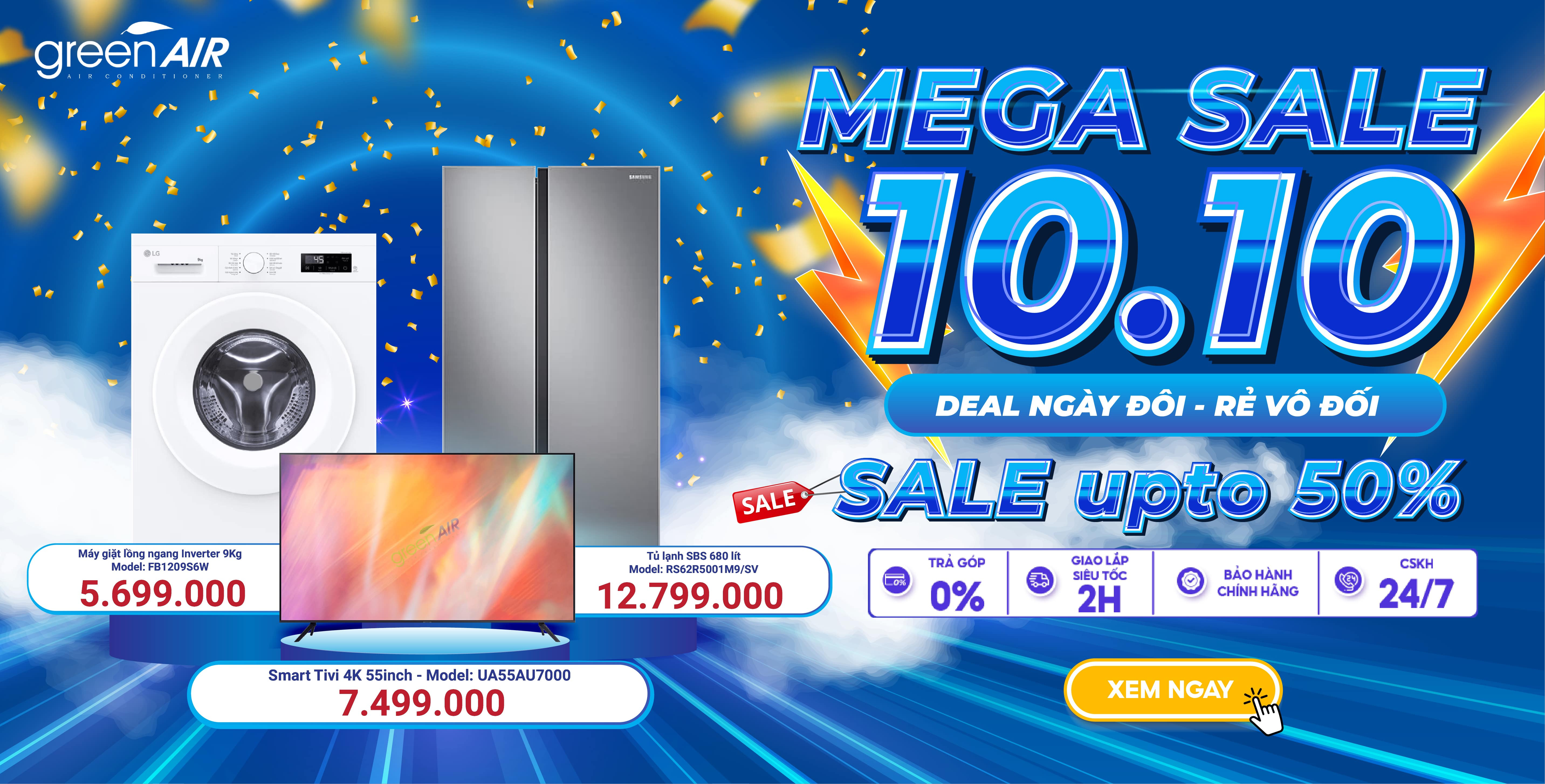 MEGA SALE 10/10 - ĐẠI TIỆC SIÊU SALE