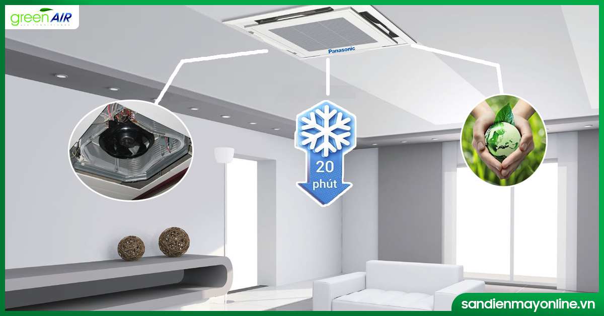 Những ưu điểm nổi bật mà điều hòa âm trần cassette Panasonic mang lại chung cư