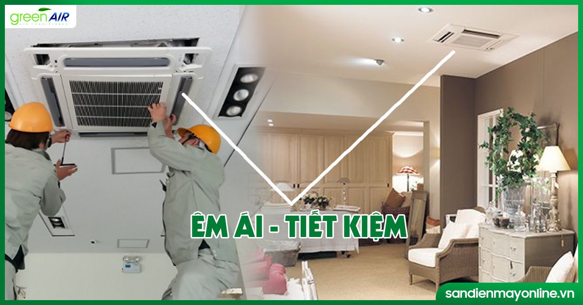 Lắp đặt điều hòa âm trần cassette Panasonic cho chung cư cao cấp