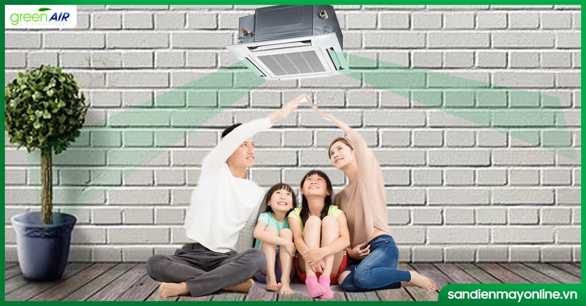 Điều hoà âm trần cassette Panasonic ngày càng được sử dụng phổ biến tại các hộ gia đình