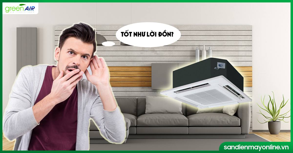 Điều hoà âm trần cassette Panasonic dùng có tốt như 