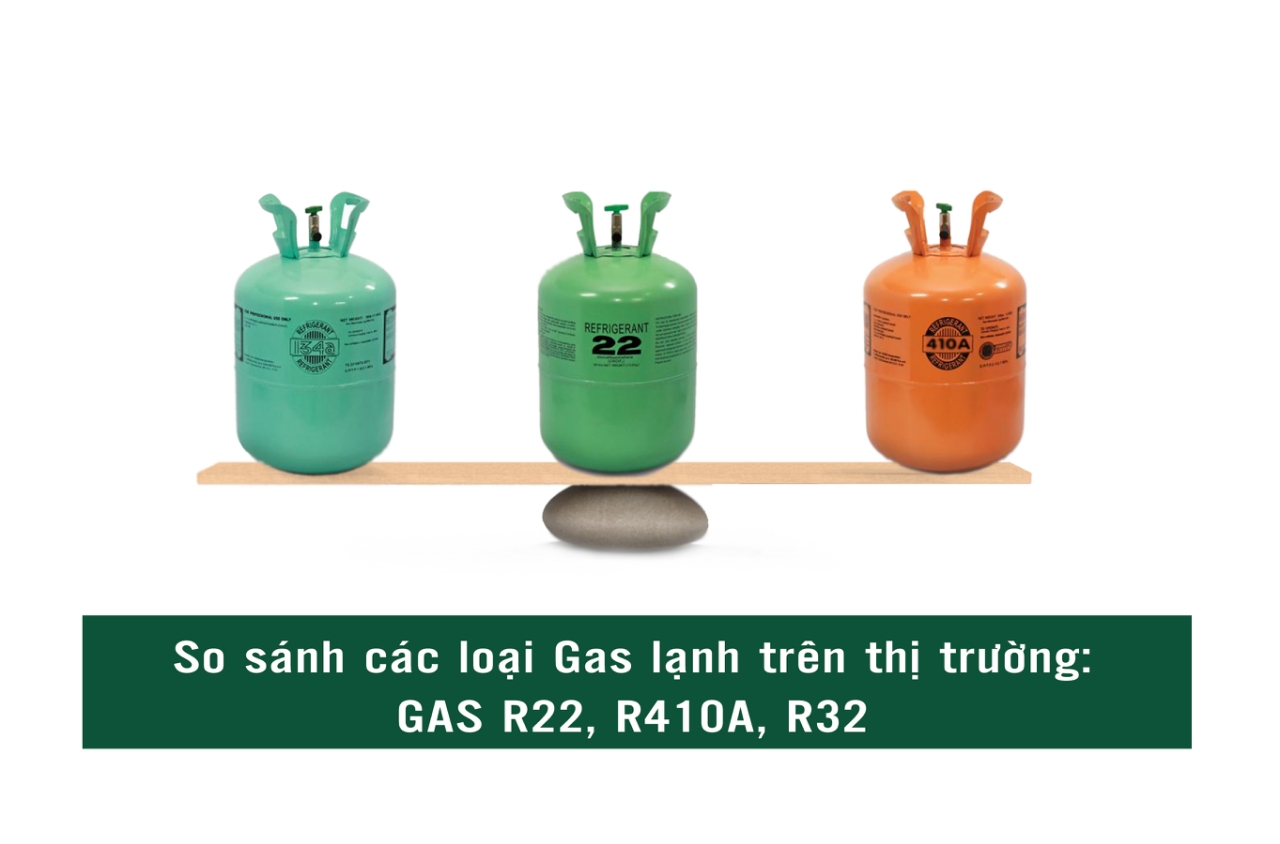 Phân biệt các loại gas dùng trên điều hòa