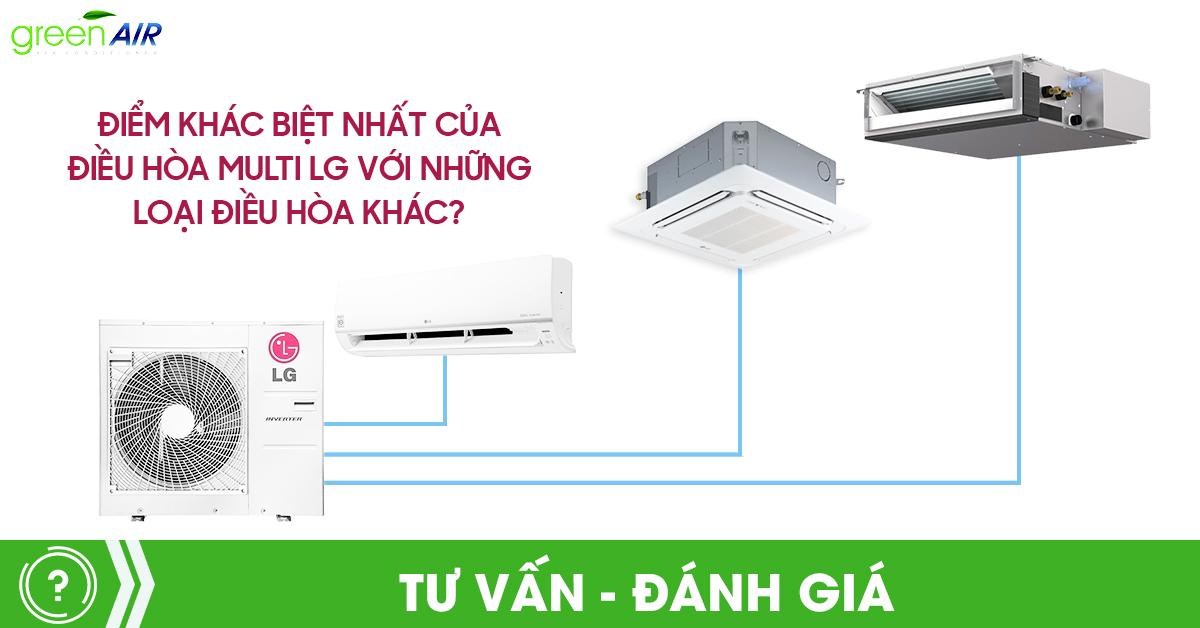 Điểm khác biệt nhất của điều hòa Multi LG với những loại điều hòa khác 