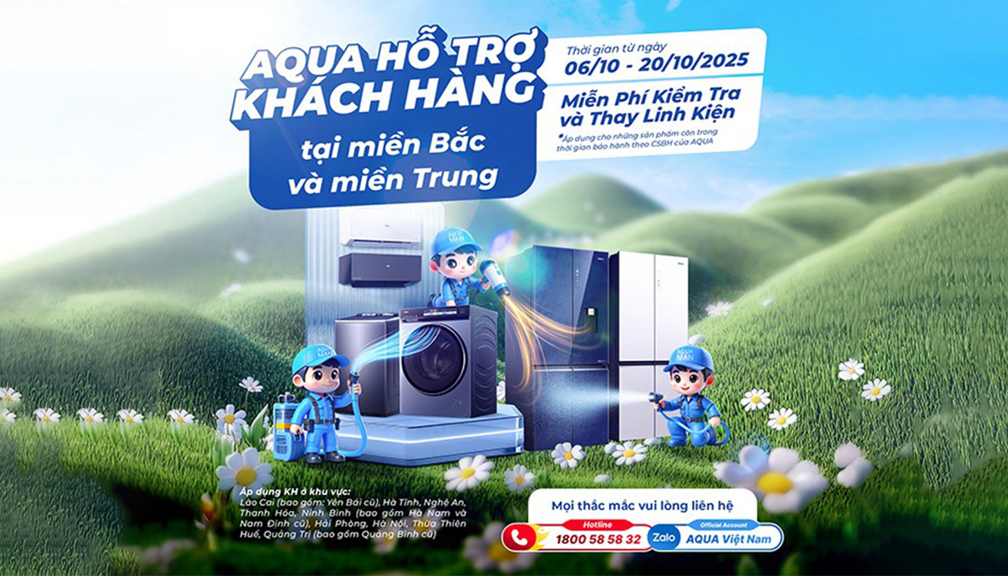 Danh sách các hãng điện máy hỗ trợ đặc biệt cho khách hàng sau bão BUALOI
