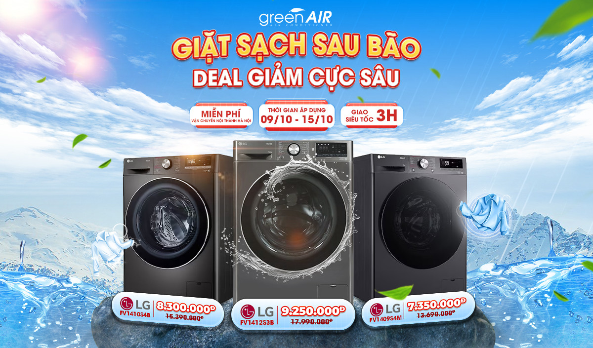 Giặt sạch sau bão - Deal giảm cực sâu