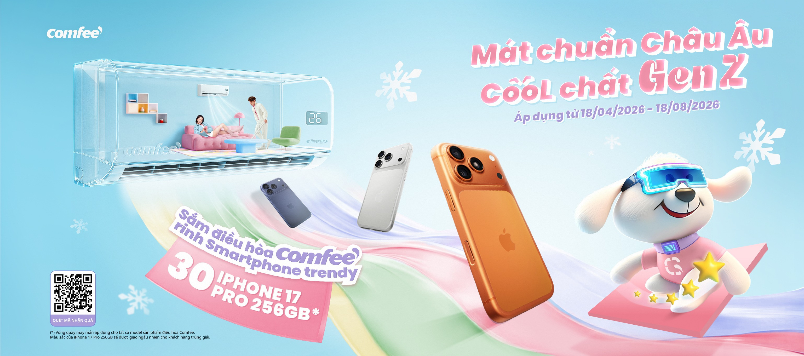 Mát chuẩn Châu Âu - Cool chất Gen Z l Sắm Comfee - Săn ngay Iphone 17 Pro