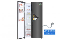 Tủ Lạnh Aqua 480 Lít Inverter AQR-S480XA(BL) (2 cánh)