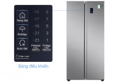 Tủ Lạnh Aqua 480 Lít Inverter AQR-S480XA(SG) (2 cánh)