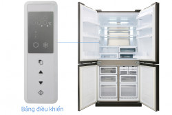 Tủ Lạnh Sharp 605 Lít Inverter SJ-FX688VG-BK (4 Cánh)