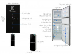 Tủ Lạnh Electrolux 337 Lít Inverter EME3700H-H (3 Cánh)