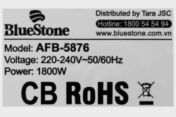Nồi chiên không dầu Bluestone AFB-5876 5.5 lít điện tử