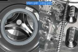 Tháp giặt sấy LG WashTower Inverter giặt 14 kg - sấy 10 kg WT1410NHB