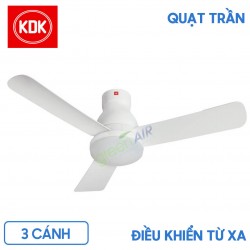 Quạt trần KDK U48FP (3 cánh màu trắng)
