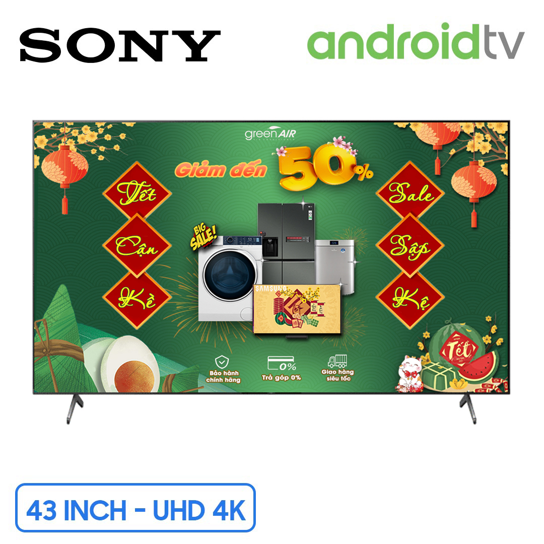 Smart Tivi Sony LED 4K 43 inch KD-43X86J chính hãng, giá rẻ