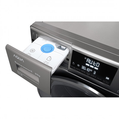 Máy giặt Aqua Inverter 9.5Kg AQD-DD950E.S Lồng Ngang