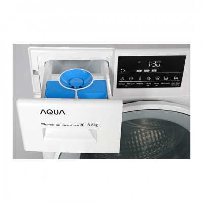 Máy Giặt Aqua Inverter 8.5Kg AQD-D850E.W Lồng Ngang