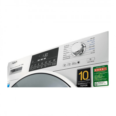 Máy Giặt Aqua Inverter 8.5Kg AQD-D850E.W Lồng Ngang