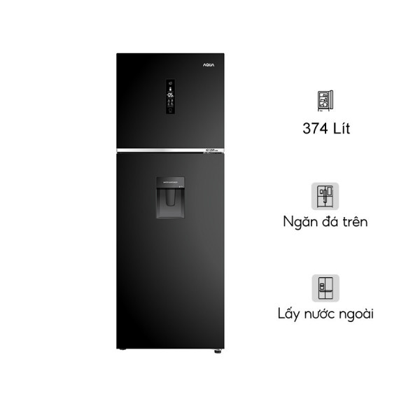 Tủ lạnh Aqua 374L Inverter AQR-T389FA(WGB) (2 cánh)