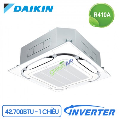 Điều Hòa Âm Trần Cassette Daikin 1 Chiều Inverter  42.700 BTU (FCF125CVM/RZF125CVM) Điều Khiển Dây (BRC1E63+BYCQ125EAF)