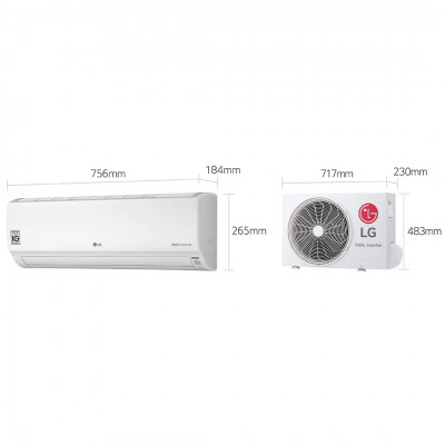 Điều hòa LG inverter 1 chiều 9000 BTU V10APH
