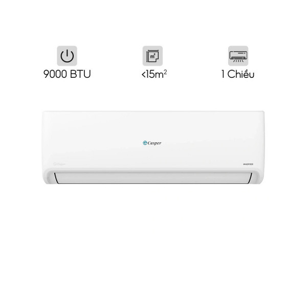 Điều hòa Casper inverter 9.000 1 chiều lọc bụi mịn BTU GSC-09IP25