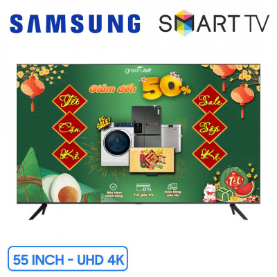 Smart Tivi Samsung Crystal UHD 4K 55 inch UA55AU7200