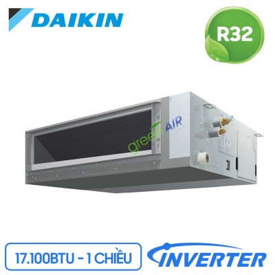 Điều Hòa Âm Trần Nối Ống Gió Daikin 1 Chiều Inverter 17.100 BTU (FBA50BVMA/RZF50CV2V) Điều Khiển Không Dây (BRC4C66)