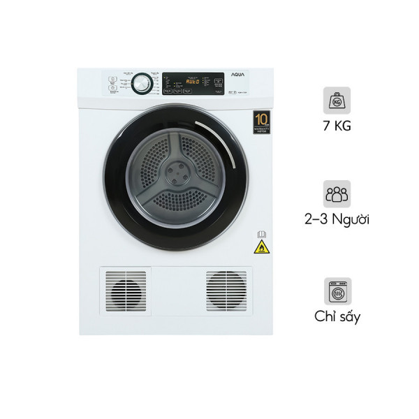 Máy Sấy Aqua 7Kg AQH-V700F.W Lồng Ngang