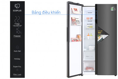 Tủ Lạnh Aqua 541 Lít Inverter AQR-S541XA(BL) (2 cánh)