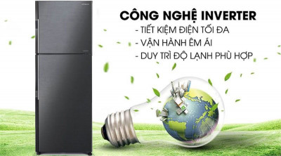 Tủ Lạnh Hitachi 203 Lít Inverter R-H200PGV7 BBK (2 cánh)