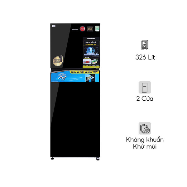 Tủ Lạnh Panasonic 326 Lít Inverter NR-TL351VGMV (2 cánh)
