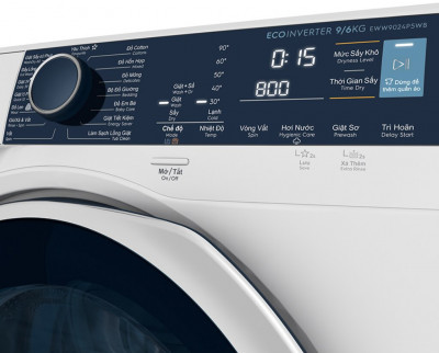 Máy Giặt Sấy Electrolux Inverter 10kg/7kg EWW1024P5WB Lồng Ngang