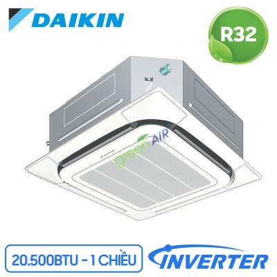 Điều Hòa Âm Trần Cassette Daikin 1 Chiều Inverter 20.500 BTU (FCF60CVM/RZF60CV2V) Điều Khiển Không Dây (BRC7M635F+BYCQ125EAF)