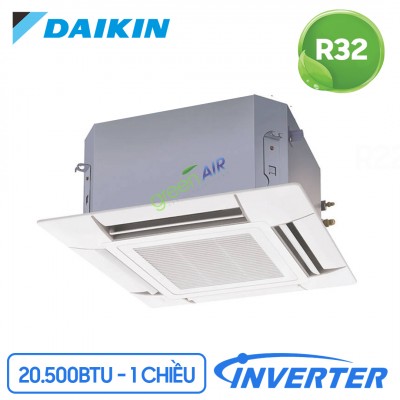 Điều Hòa Âm Trần Cassette Daikin 1 Chiều Inverter 20.50 0BTU (FFF60BV1/RZF60CV2V) Điều Khiển Dây (BRC1E63+BYFQ60B3W1)