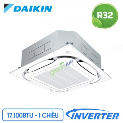 Điều Hòa Âm Trần Cassette Daikin 1 Chiều  Inverter 17.100BTU (FFF50BV1/RZF50CV2V) Điều Khiển Không Dây (BRC7E531W86+BYFQ60B3W1)