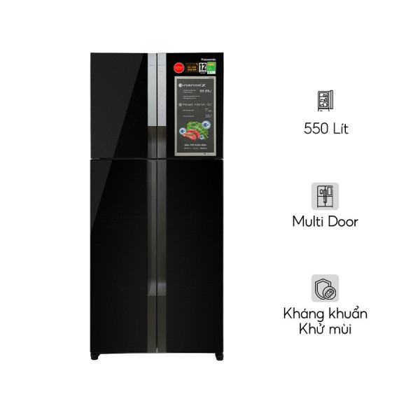 Tủ Lạnh Panasonic 550 Lít Inverter NR-DZ601YGKV (4 cánh)