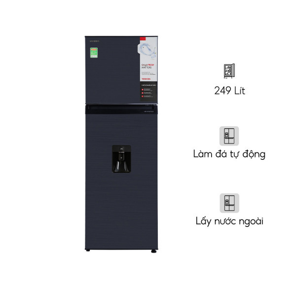 Tủ Lạnh Toshiba 249 Lít Inverter GR-RT325WE-PMV(06)-MG (2 cánh)