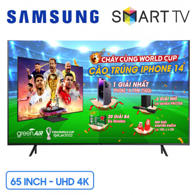 Smart Tivi Samsung Crystal UHD 4K 65 inch UA65AU7002