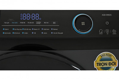 Máy Giặt Lồng Ngang Aqua Inverter 9 kg AQD- D902G BK